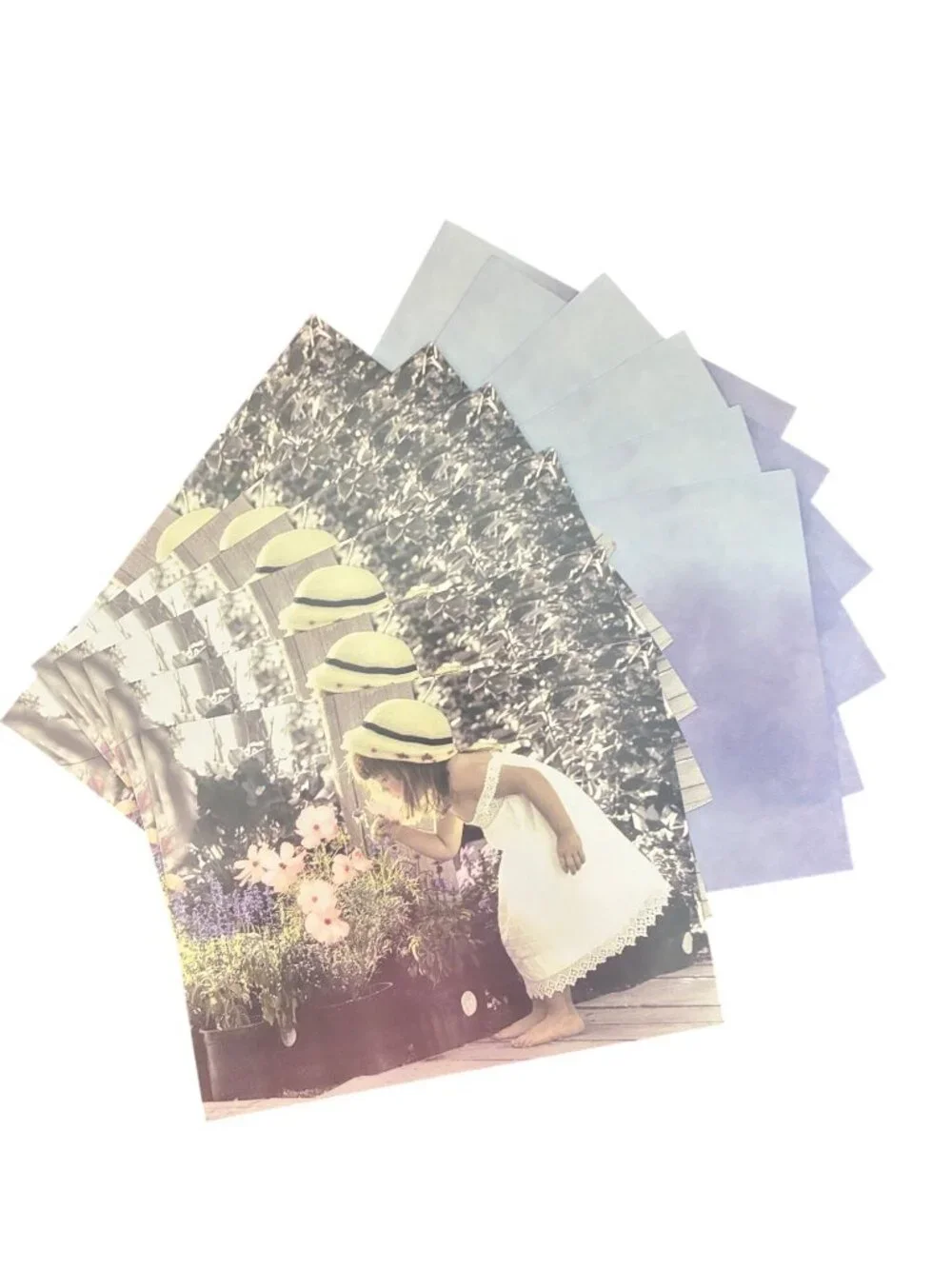6-Pk VTG Leanin’‎ Tree Birthday Cards STOP & SMELL THE FLOWERS Kathleen Francour